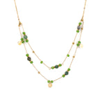 Doppelreihiges Stein-Halsband