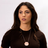 Collana lunga tondo fessura