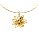 Girocollo fiore artigianale