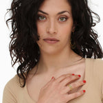 Anello foglioline colorate - KLK