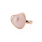 Anello goccia con perla - KLK