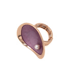 Anello goccia con perla - KLK