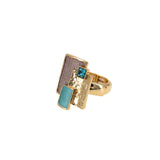 Anello quadrati sovrapposti - KLK