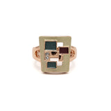 Anello rettangolo mosaico - KLK
