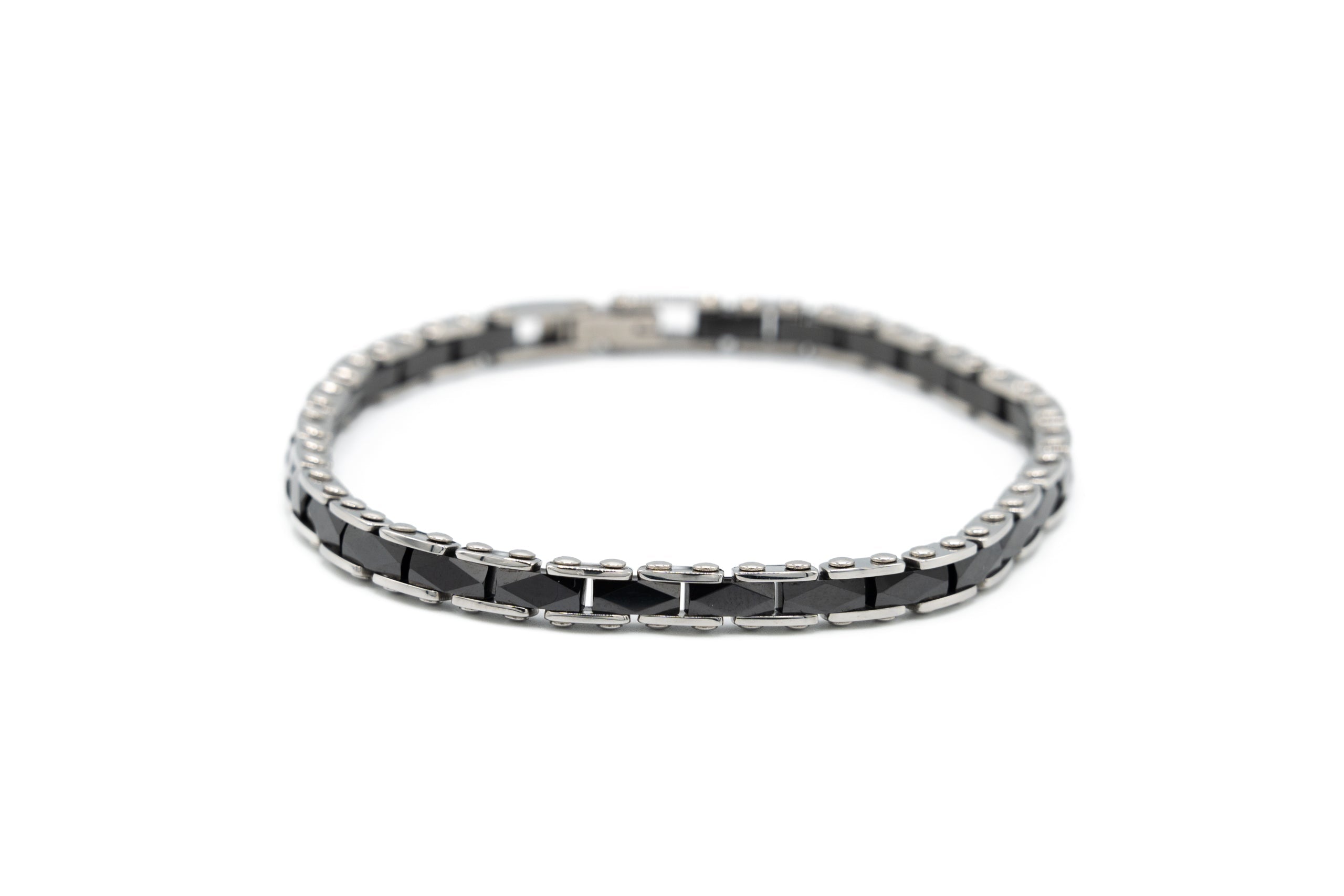 Bracciale acciaio e ceramica - KLK