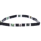 Bracciale elastico pietre quadrate - KLK