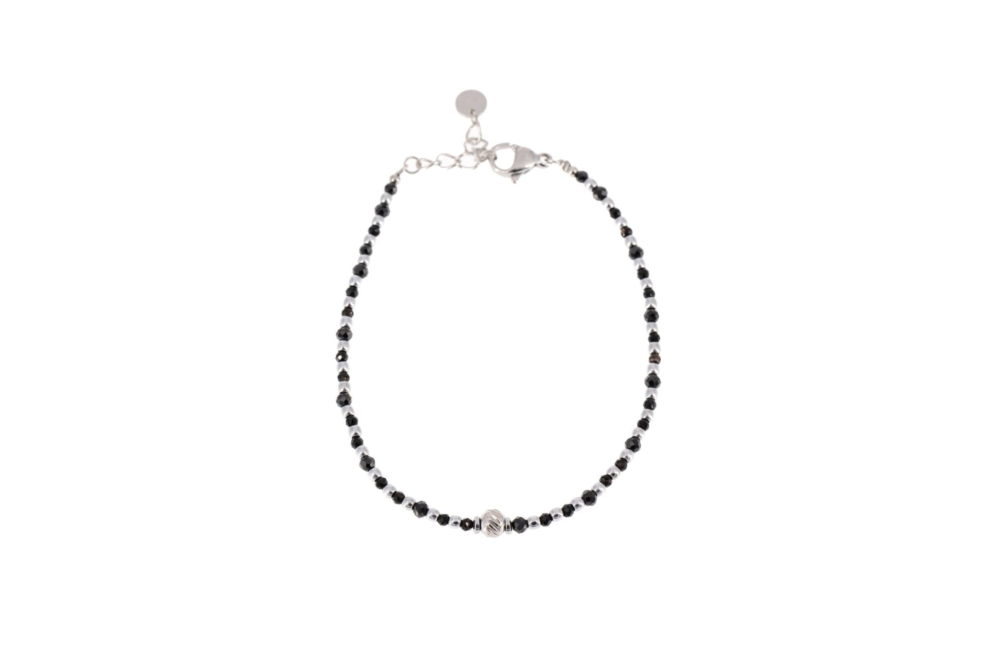 Bracciale in acciaio con pietrine - KLK