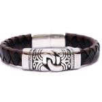 Bracciale pelle catena - KLK