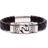 Bracciale pelle catena - KLK