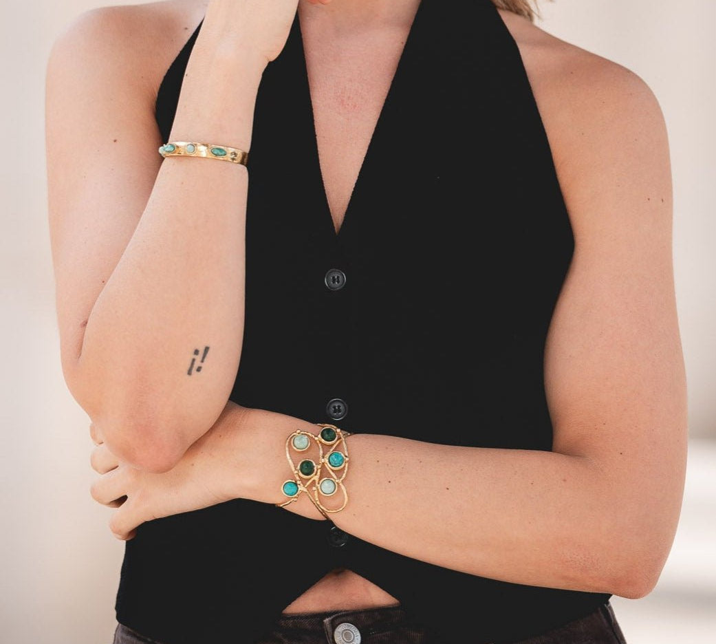 Bracciale pietre gocce - KLK