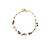 Bracciale pietrine doppio filo - KLK