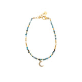 Bracciale pietrine e luna - KLK