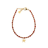 Bracciale pietrine e stella marina - KLK