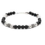 Bracciale uomo palline onice - KLK