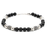 Bracciale uomo palline onice - KLK