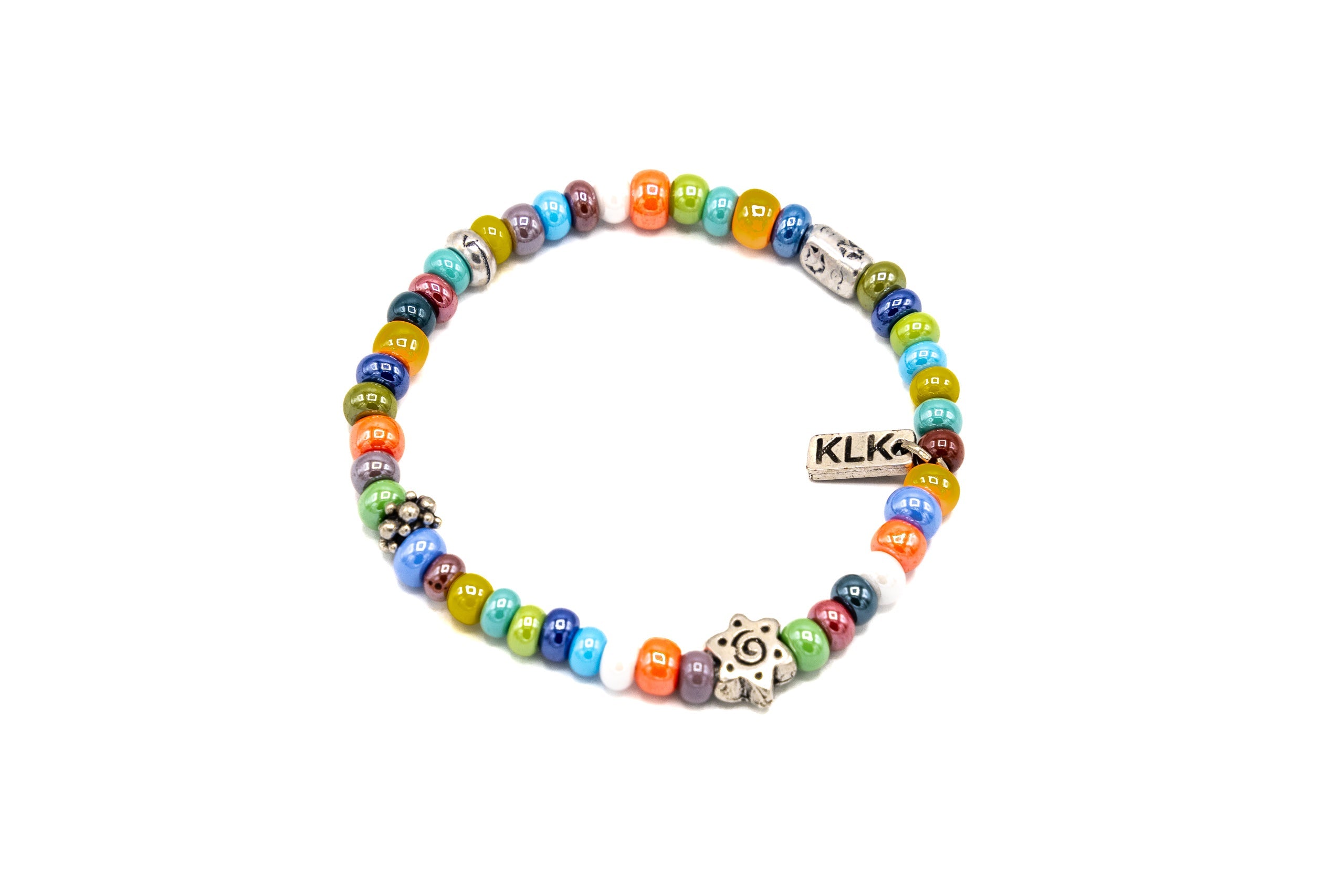 Bracciale vetro colorato - KLK