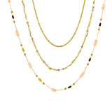 Collana acciaio tre fili tubini - KLK