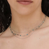 Collana acciaio tre fili tubini - KLK