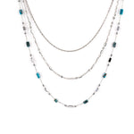 Collana acciaio tre fili tubini - KLK