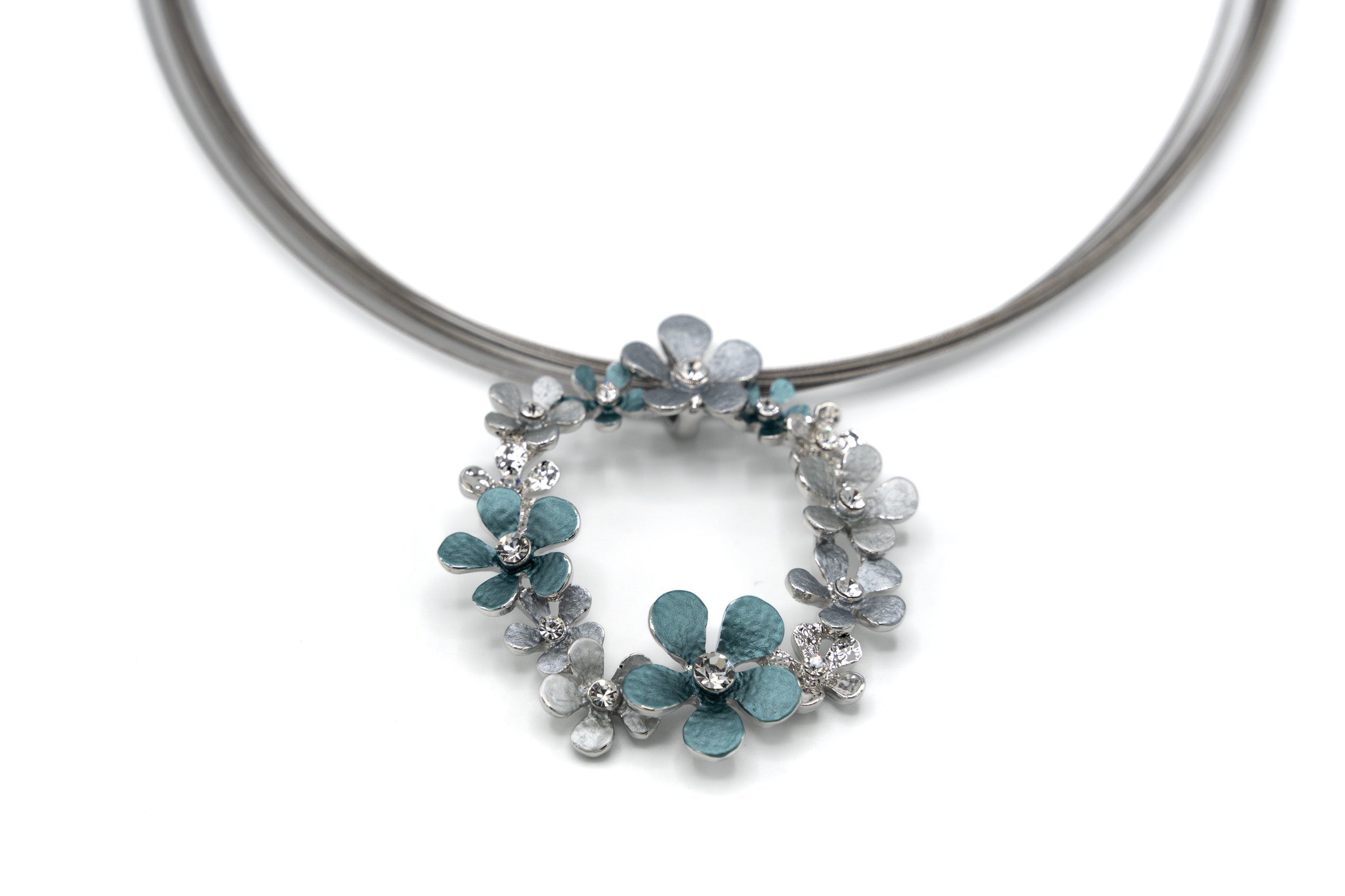 Collana cerchio fiorellini - KLK