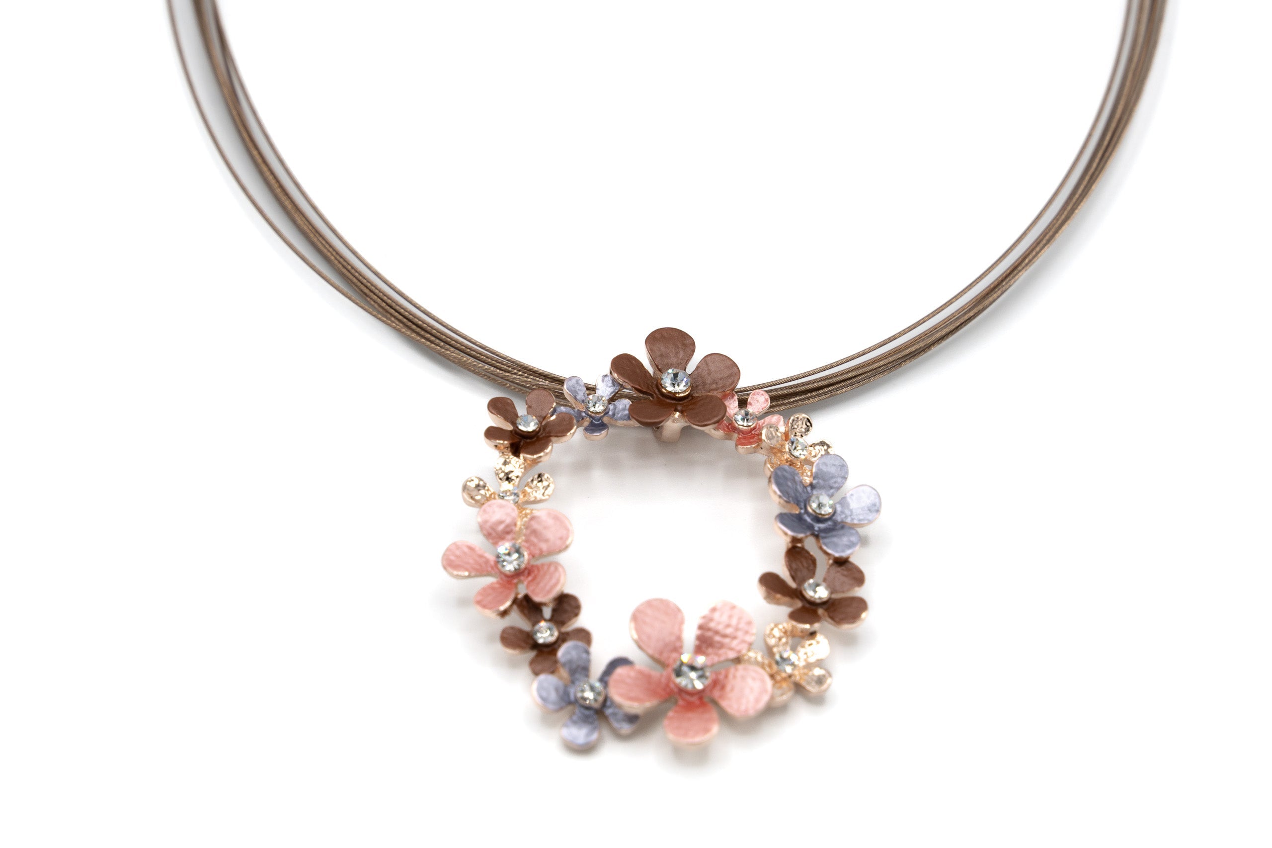 Collana cerchio fiorellini - KLK