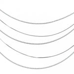 Collana cinque fili lucidi - KLK