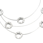 Collana corta cerchi martellati - KLK