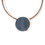 Collana doppio tondo ondulato - KLK