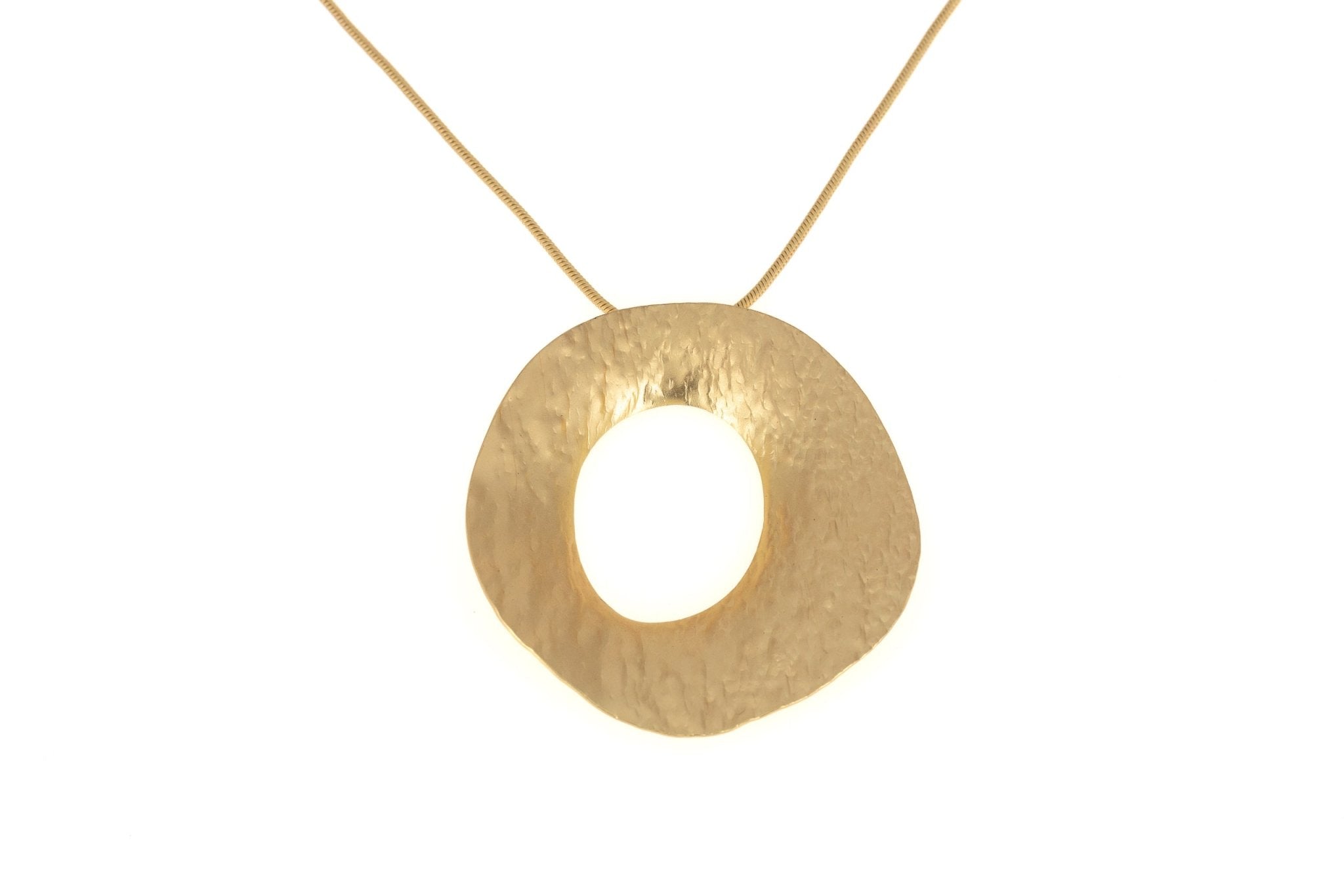 Collana lunga cerchio stilizzato - KLK