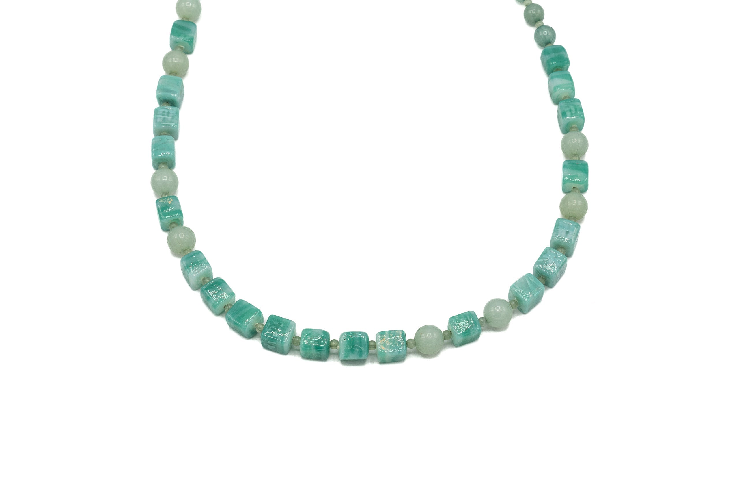 Collana lunga cubetti vetro - KLK