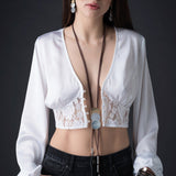 Collana lunga tre tondi - KLK