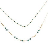 Collana pietrine doppio filo - KLK