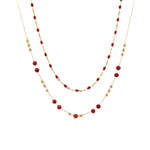 Collana pietrine doppio filo - KLK