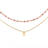 Collana pietrine e cuore - KLK