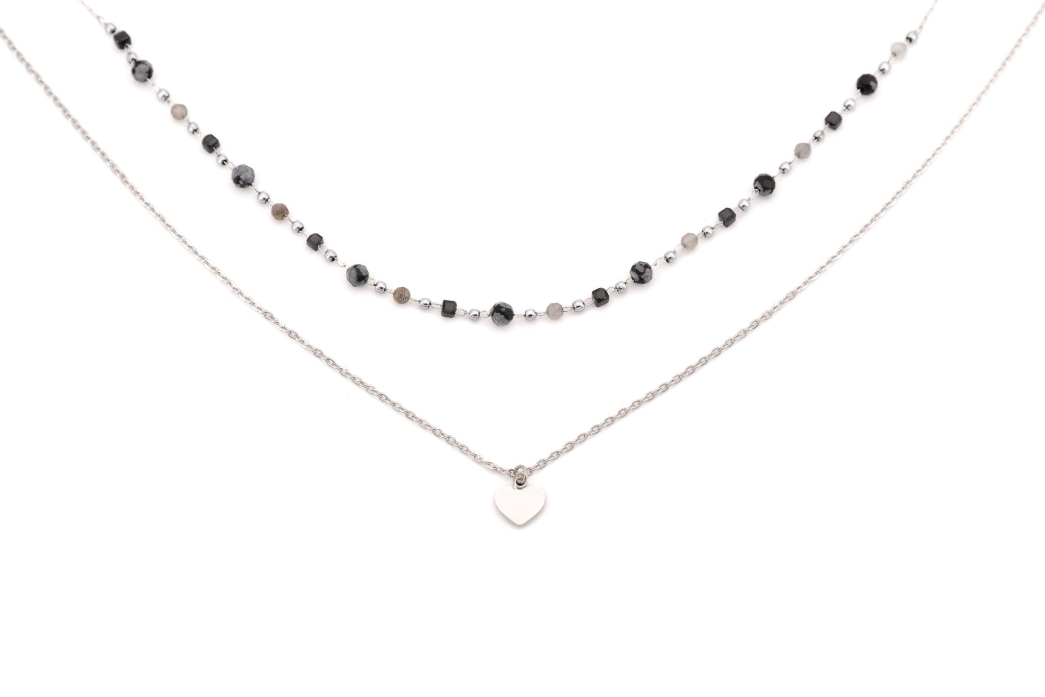 Collana pietrine e cuore - KLK