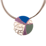 Collana tondo ricamo - KLK