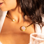 Collarino pietre naturali tondi - KLK