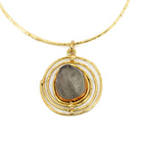 Girocollo ametista verde - KLK