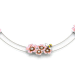 Girocollo apetta e fiori - KLK