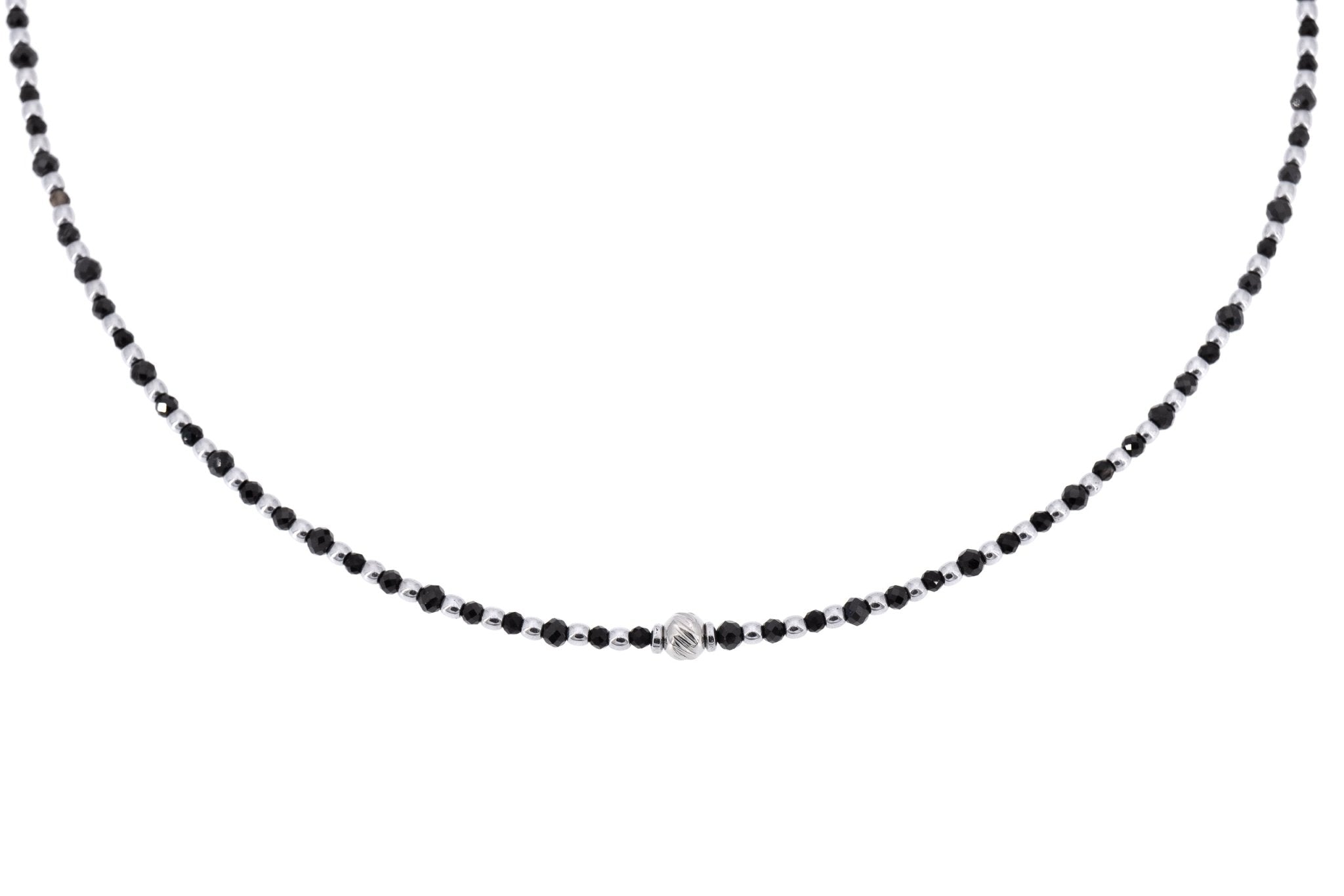 Girocollo in acciaio con pietrine - KLK