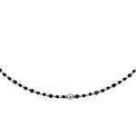 Girocollo in acciaio con pietrine - KLK