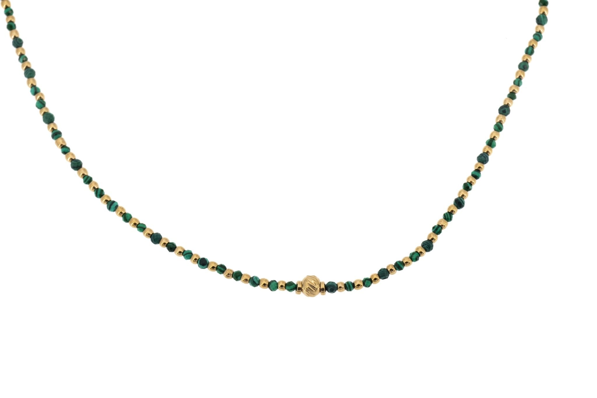 Girocollo in acciaio con pietrine - KLK