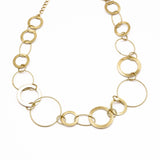 Girocollo multi anelli satinati - KLK