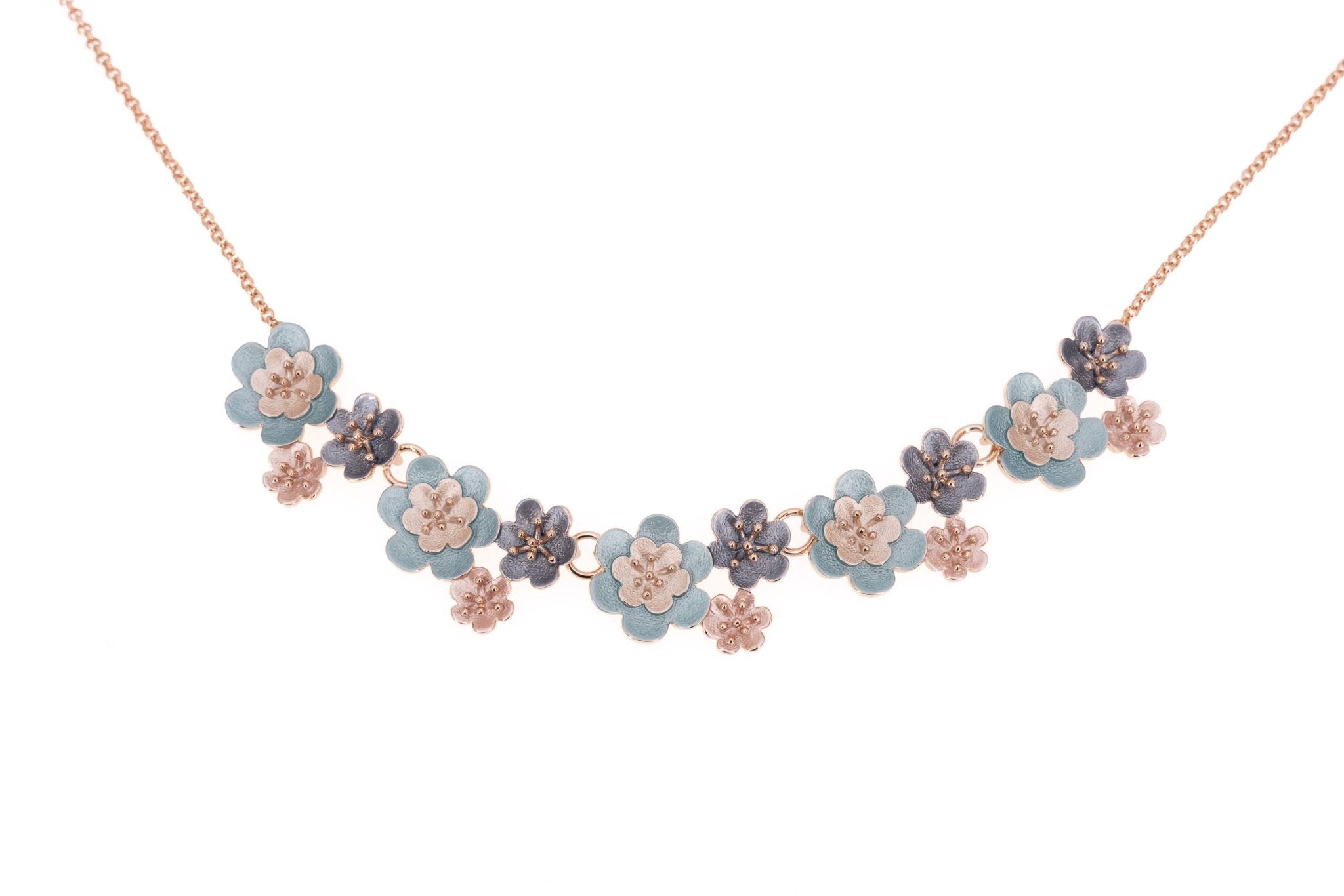 Girocollo multi fiorellini - KLK