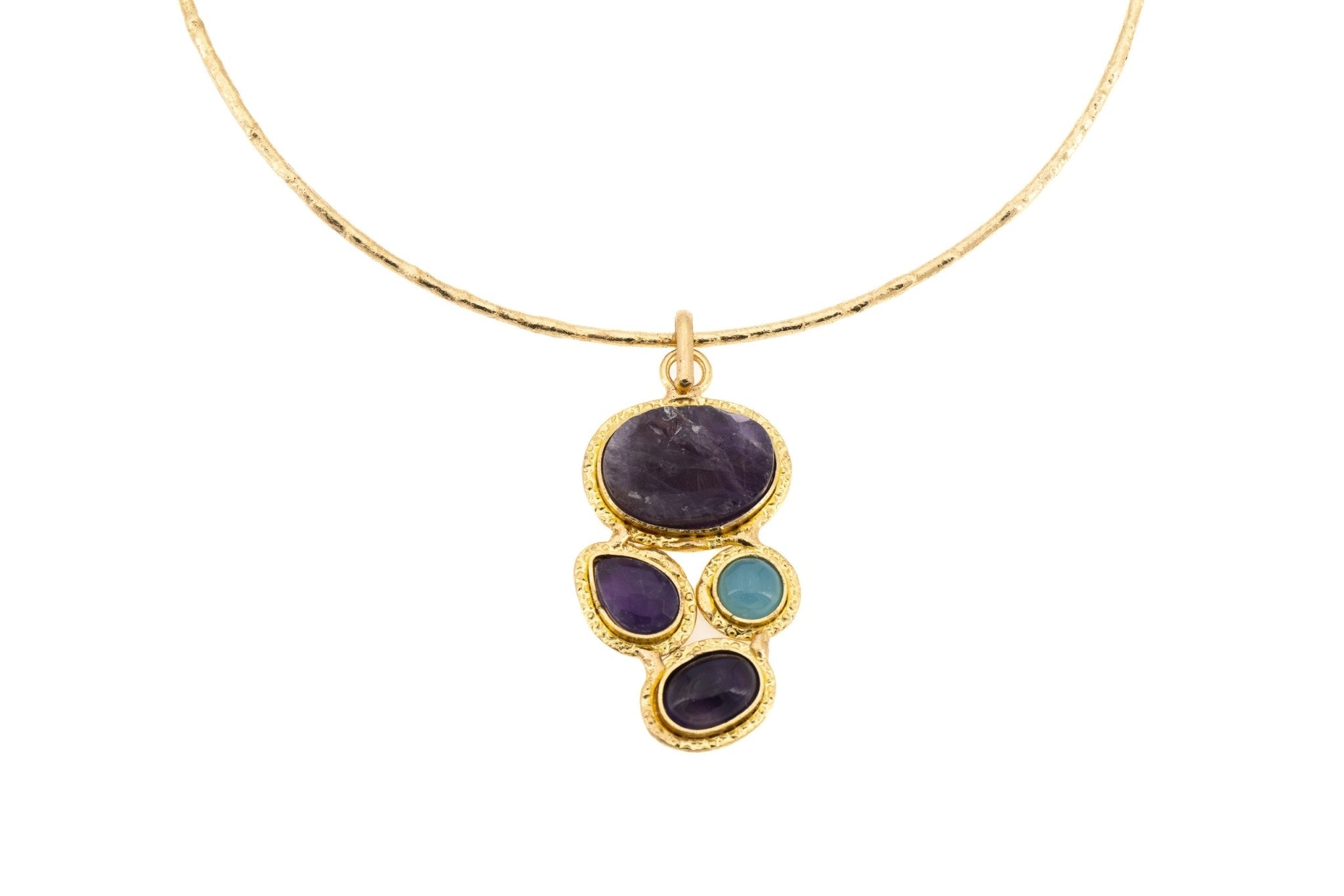 Girocollo pietre astratta - KLK