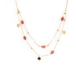 Girocollo pietrine doppio filo - KLK