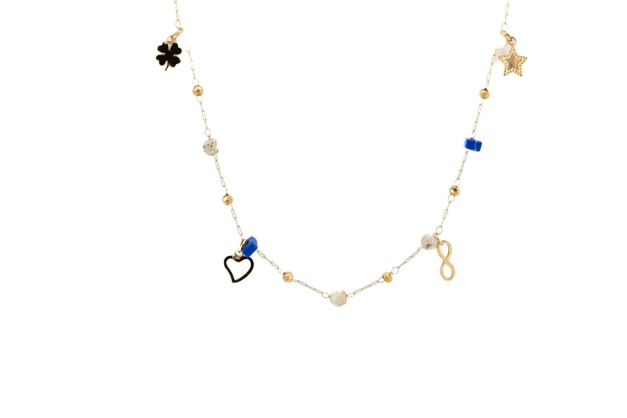 Girocollo pietrine e ciondolini - KLK