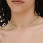 Girocollo pietrine e ciondolini - KLK