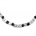 Girocollo quadrati puntinati resina - KLK