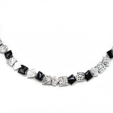 Girocollo quadrati puntinati resina - KLK